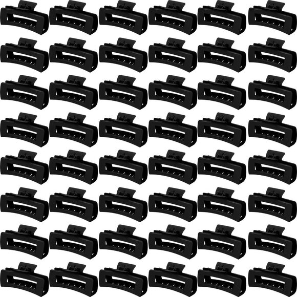 48 Pcs 4.1 Inch Rectangle Claw Clips Bulk Strong Hold Hair Accessories